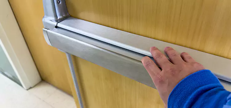 Installing a Push Bar on a Door University Park